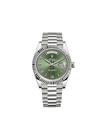 Day-Date White Gold Green 40mm